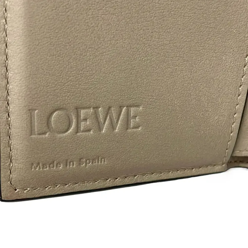Loewe Trifold Wallet C660TR2X01 Green Brown